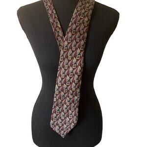 Gorgeous Patterned Tie featuring deep rich tones from Rome